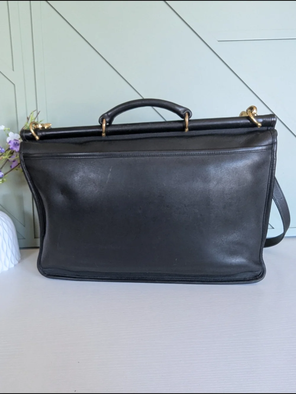 Vintage Coach BeekmanBriefcase (Style No. 5266), a highly sought-after silhoue
